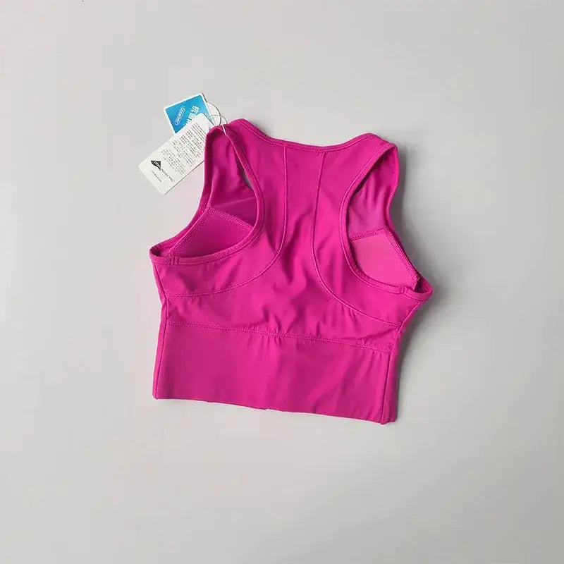 Front Zipper Fitness Bra Stylish and Supportive - The Lady's Haven Boutique