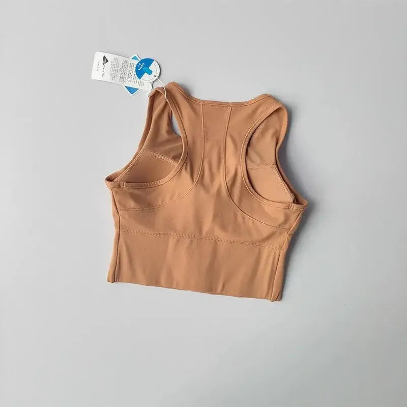 Front Zipper Fitness Bra Stylish and Supportive - The Lady's Haven Boutique