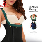 Colombian full body shaper for women with U-neck design and adjustable shoulder straps for better chest gathering