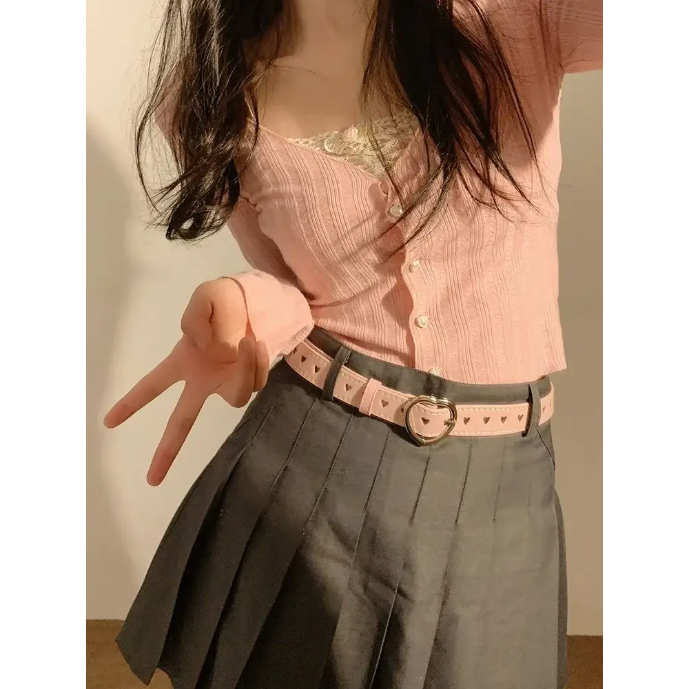 Heart Buckle Waist Belt Suitable For Dresses - The Lady's Haven Boutique