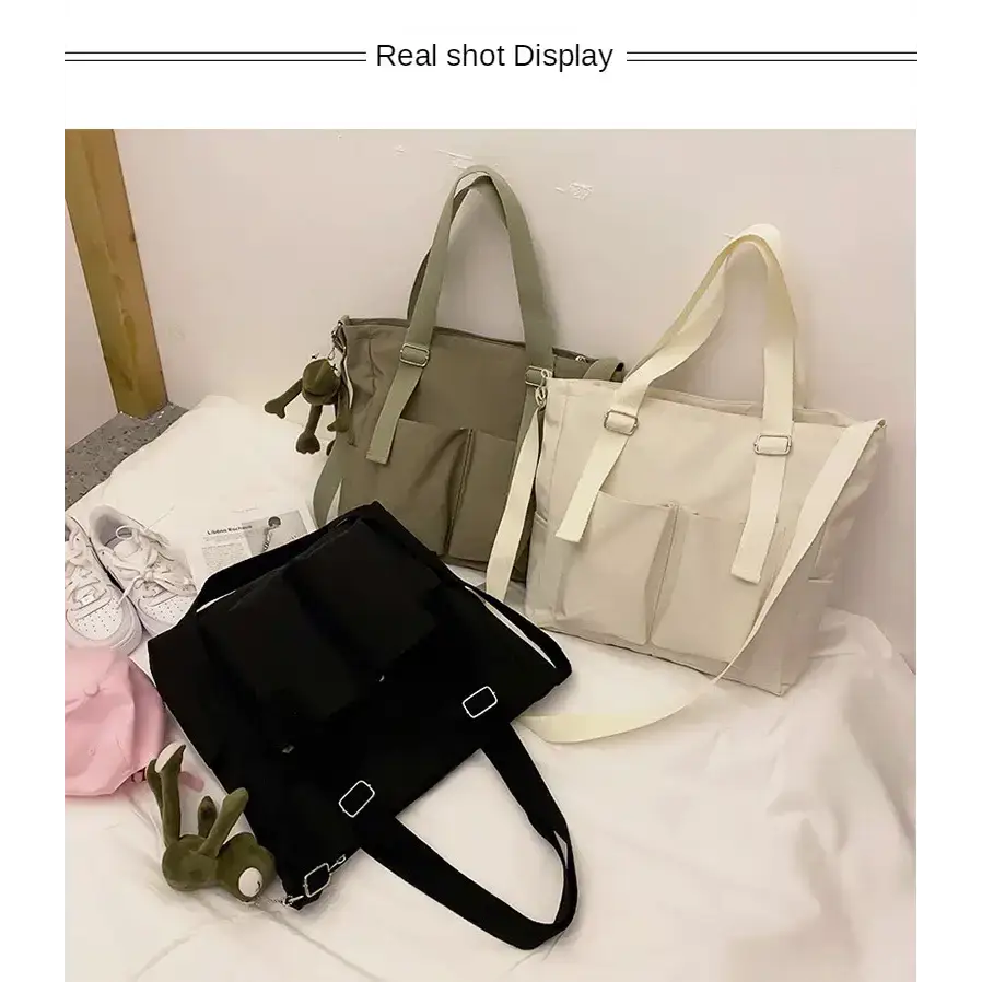 High Capacity Waterproof Nylon Handbags - The Lady's Haven Boutique