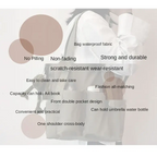 High capacity waterproof nylon handbags with double pocket design and durable fabric for everyday use