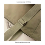 High capacity waterproof nylon handbags with reinforced shoulder strap and spacious lining