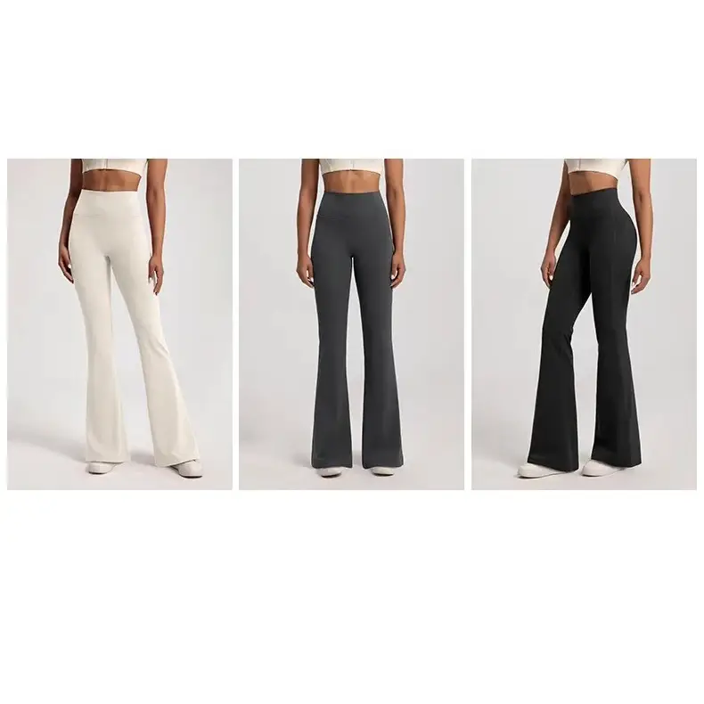 High Waist Ladies Bell-Bottom Yoga Pants - The Lady's Haven Boutique