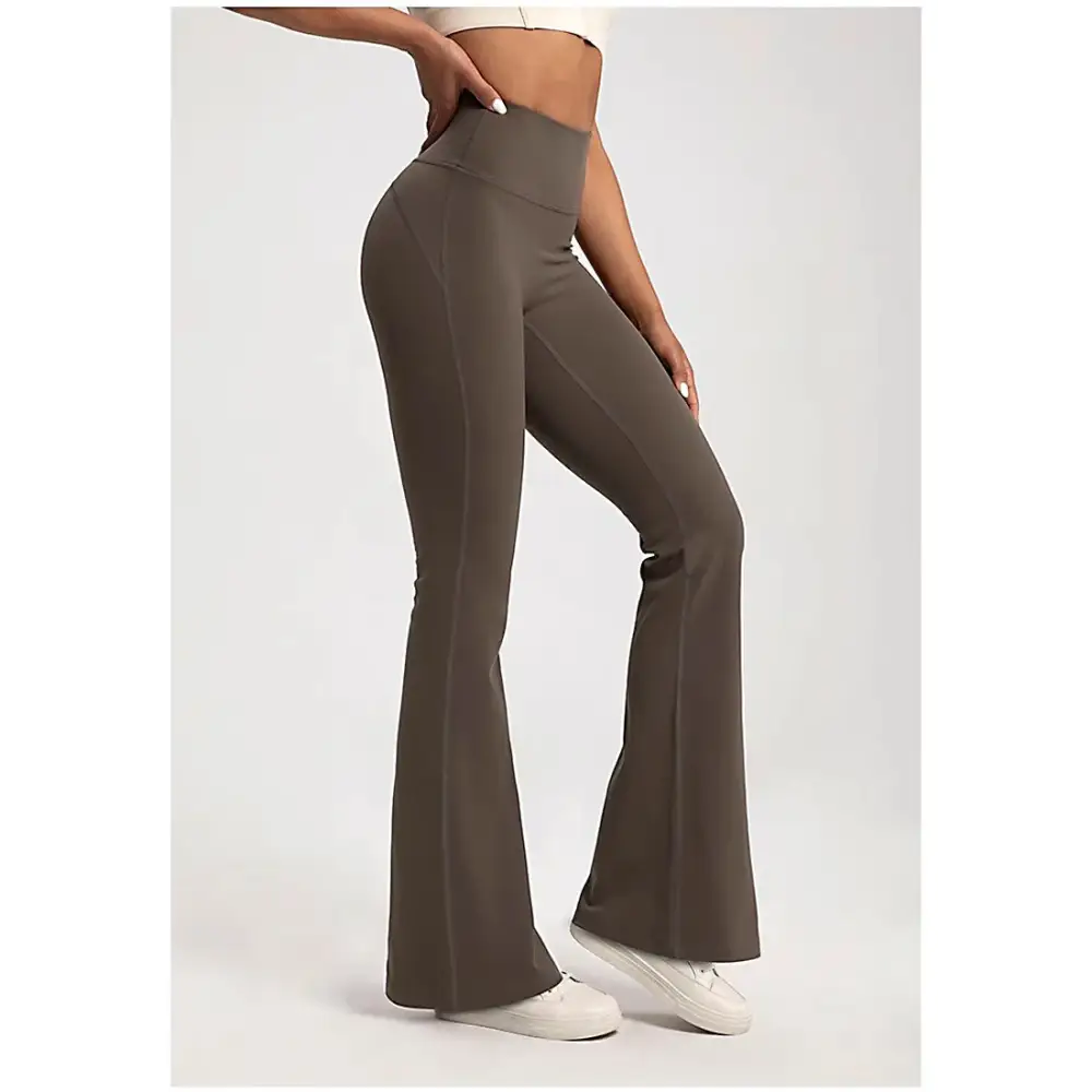 High Waist Ladies Bell-Bottom Yoga Pants - The Lady's Haven Boutique
