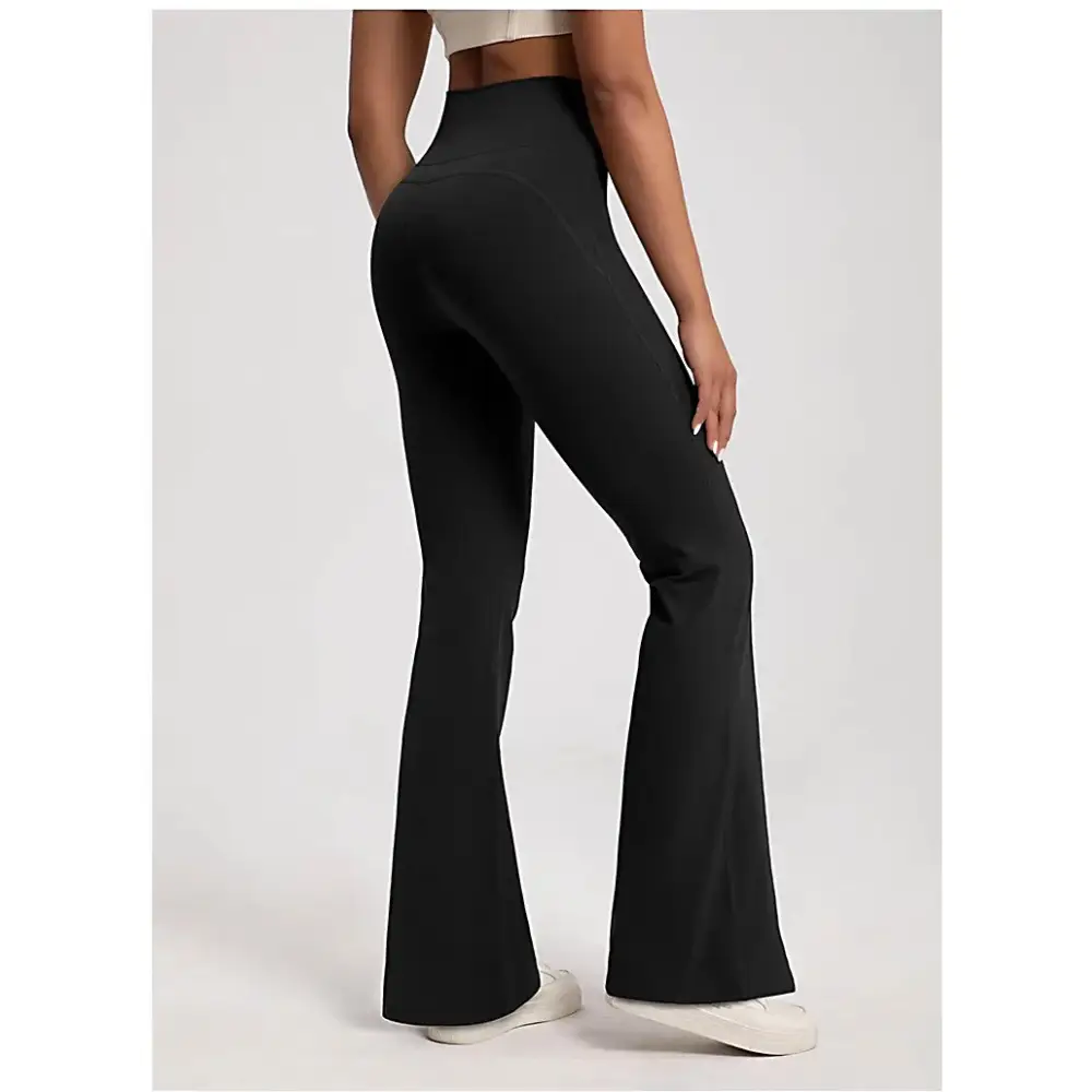 High Waist Ladies Bell-Bottom Yoga Pants - The Lady's Haven Boutique