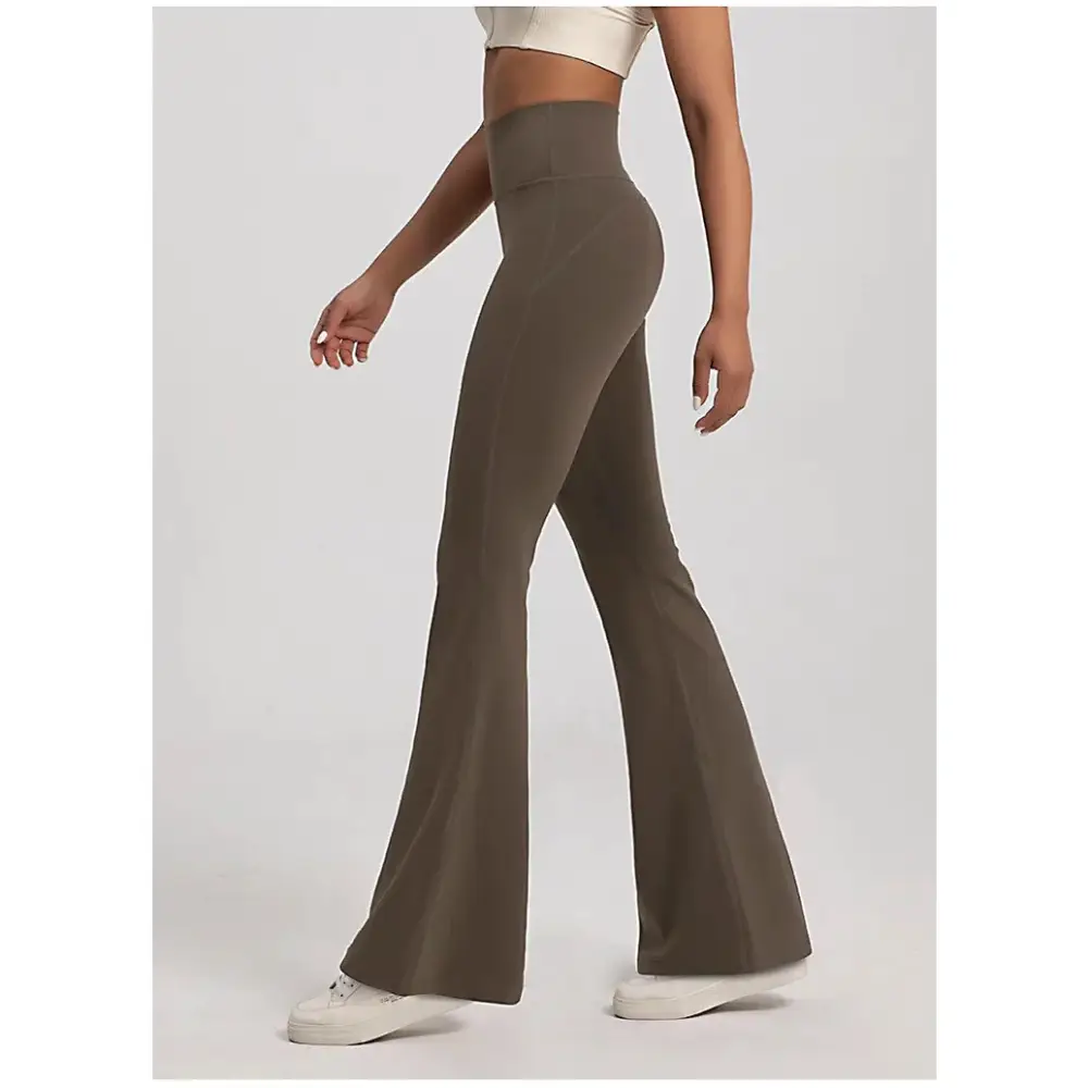 High Waist Ladies Bell-Bottom Yoga Pants - The Lady's Haven Boutique