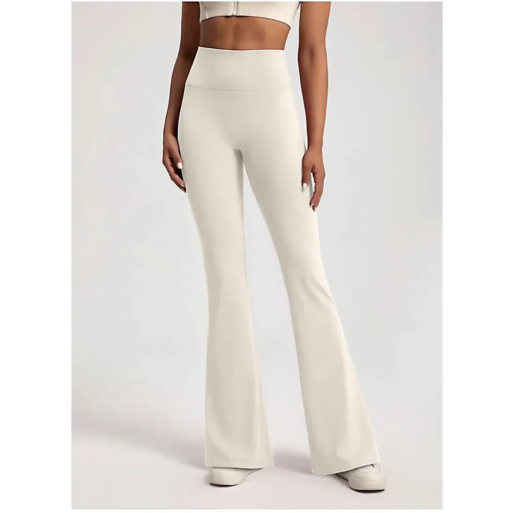 High Waist Ladies Bell-Bottom Yoga Pants - The Lady's Haven Boutique