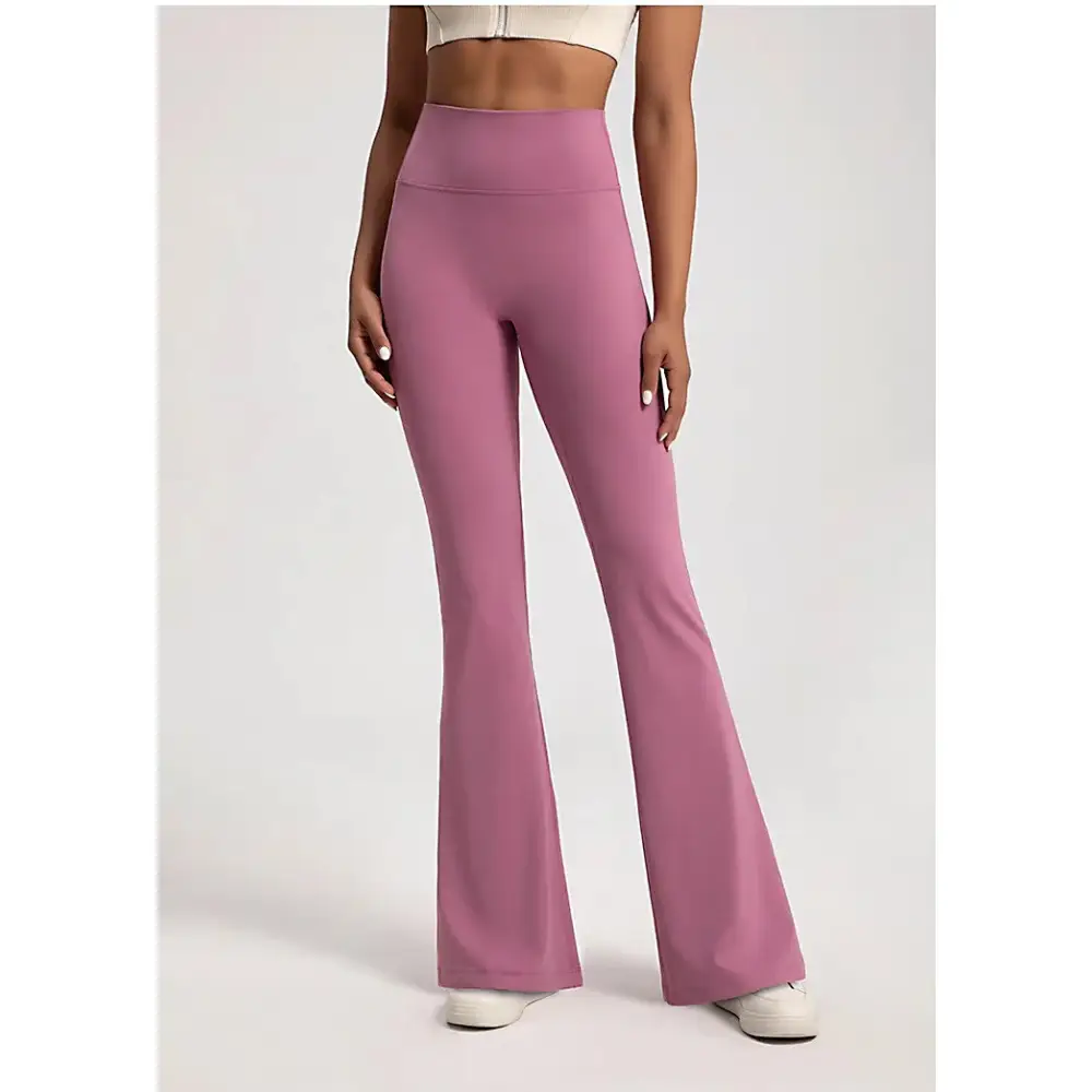 High Waist Ladies Bell-Bottom Yoga Pants - The Lady's Haven Boutique
