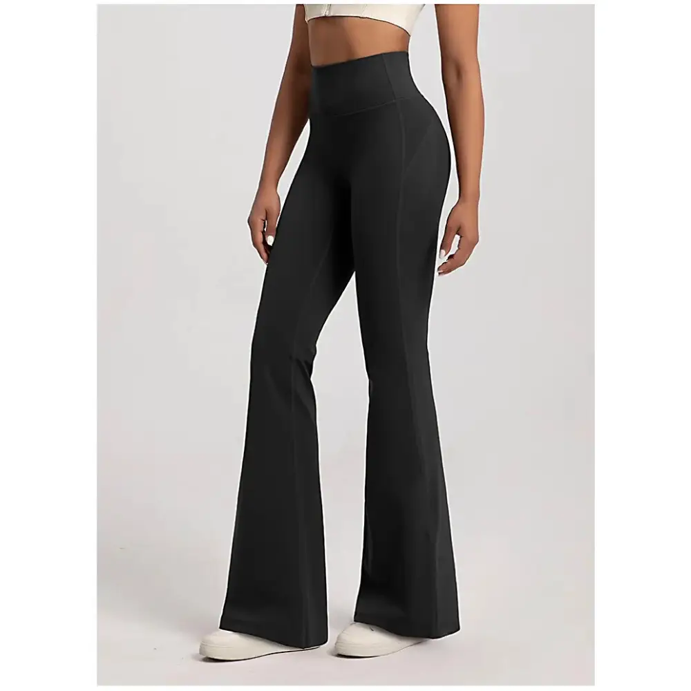 High Waist Ladies Bell-Bottom Yoga Pants - The Lady's Haven Boutique