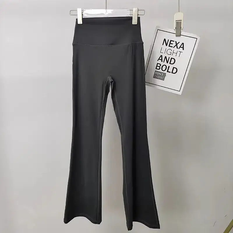 High Waist Ladies Bell-Bottom Yoga Pants - The Lady's Haven Boutique