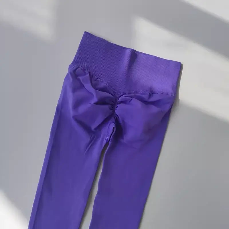 High Waist Seamless Yoga Leggings Various Colors - The Lady's Haven Boutique