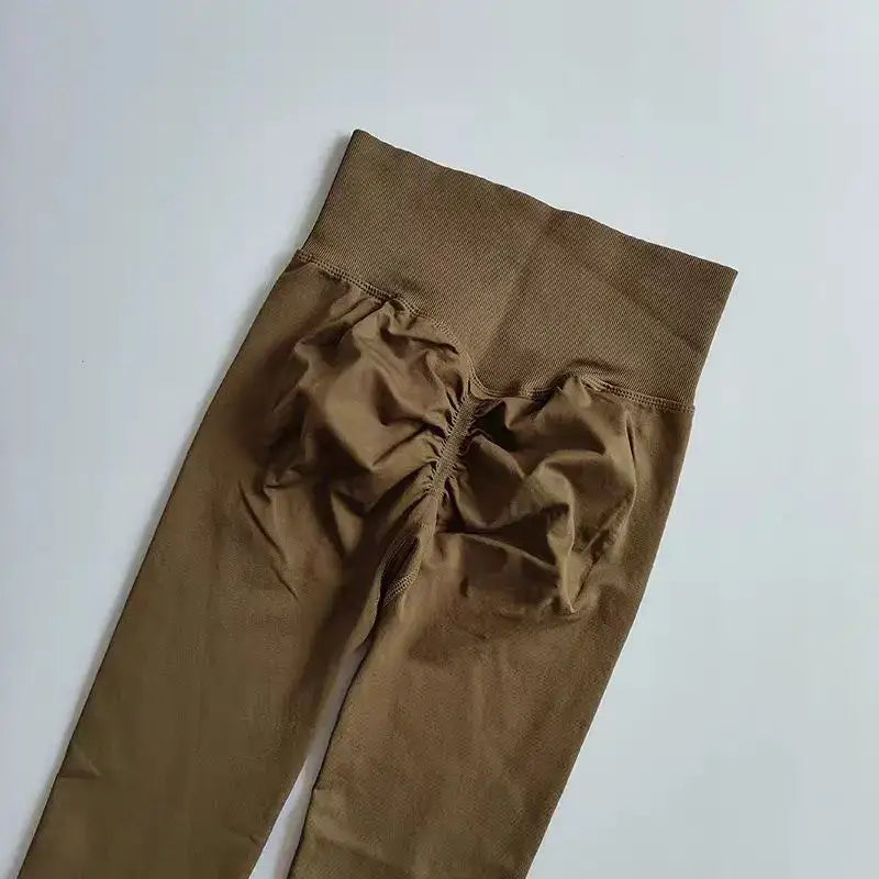 High Waist Seamless Yoga Leggings Various Colors - The Lady's Haven Boutique