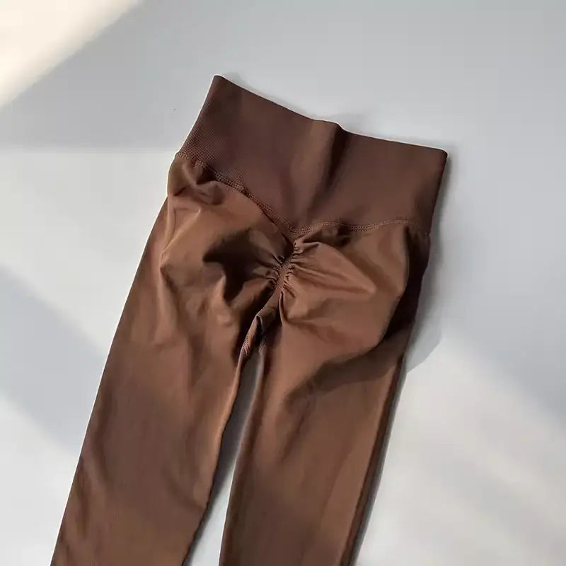 High Waist Seamless Yoga Leggings Various Colors - The Lady's Haven Boutique