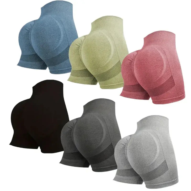 High Waist Seamless Yoga Shorts For Women - The Lady's Haven Boutique