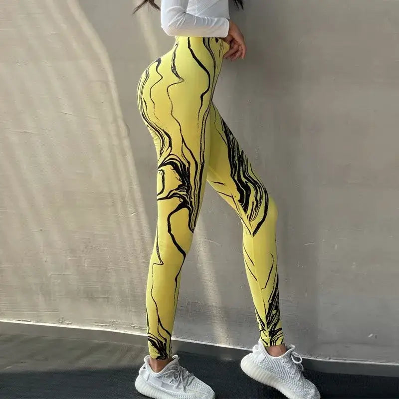 High Waisted Printed Leggings Various Colors - The Lady's Haven Boutique