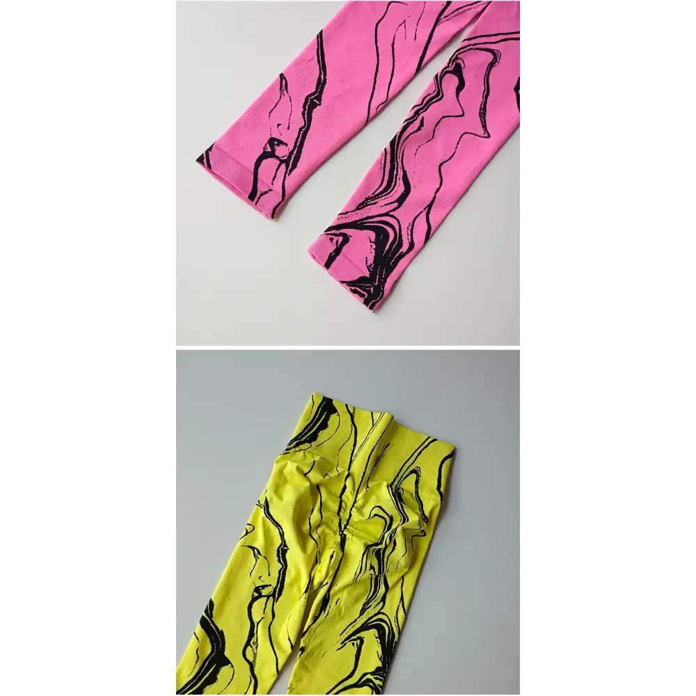 High Waisted Printed Leggings Various Colors - The Lady's Haven Boutique