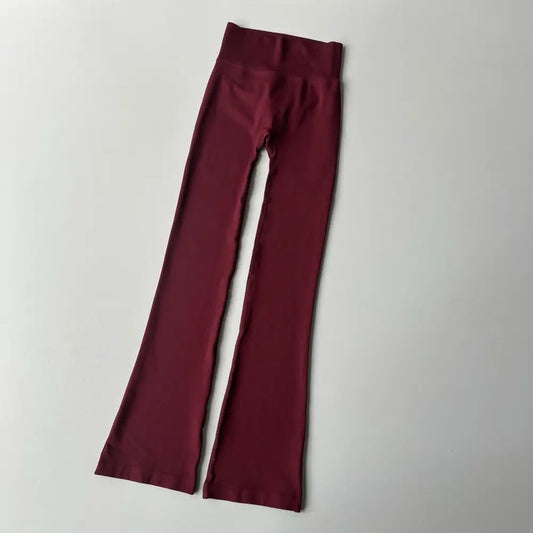 High Waisted Yoga Pants Bell-Bottoms - The Lady's Haven Boutique