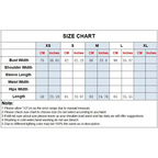 Size chart for halter crop tops by The Lady's Haven Boutique showing measurements in centimeters and inches for XS to XL sizes