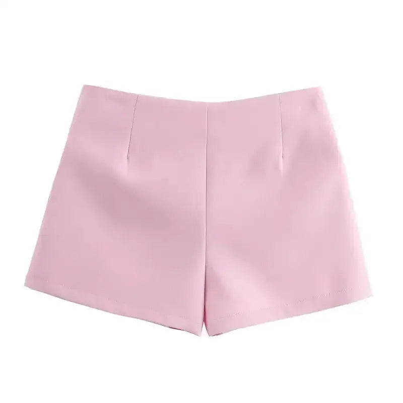 Pink casual mid waist short skirt from The Lady's Haven Boutique with a clean, simple design
