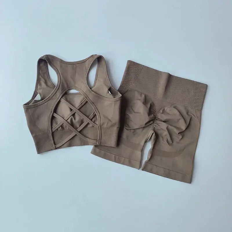 Ladies Fitness Clothing Set Stylish Comfortable - The Lady's Haven Boutique