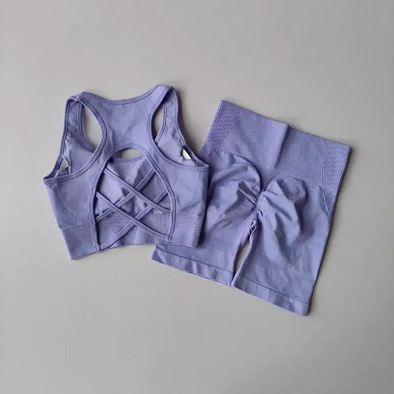 Ladies Fitness Clothing Set Stylish Comfortable - The Lady's Haven Boutique
