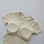 Beige ladies fitness crop tops with a seamless design for comfort and style during workouts