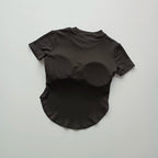 Stylish black ladies fitness crop tops designed for comfort and performance during workouts