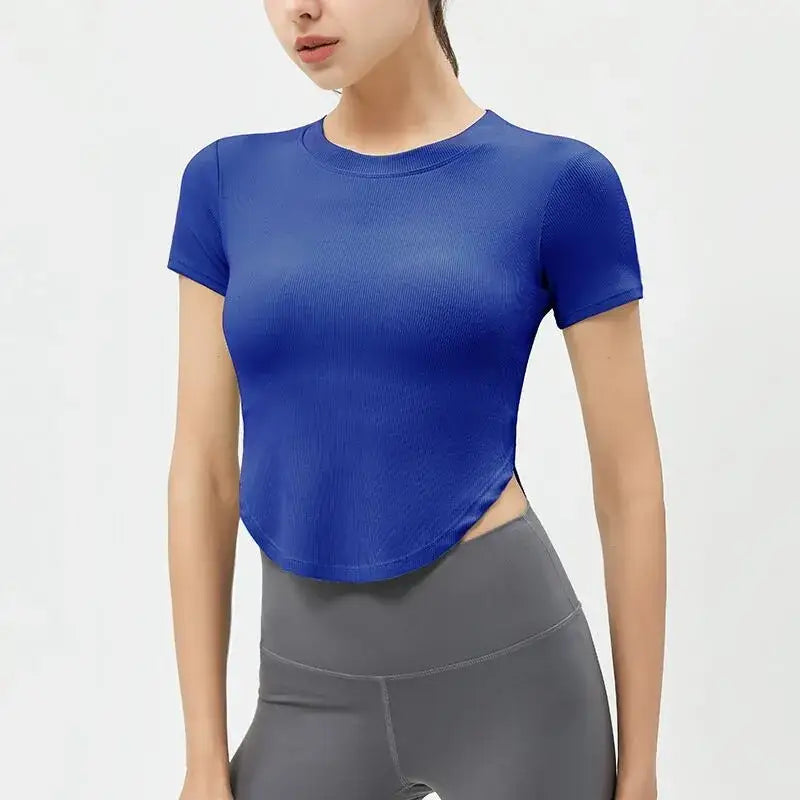 Ladies Fitness Crop Tops Various Colors - The Lady's Haven Boutique
