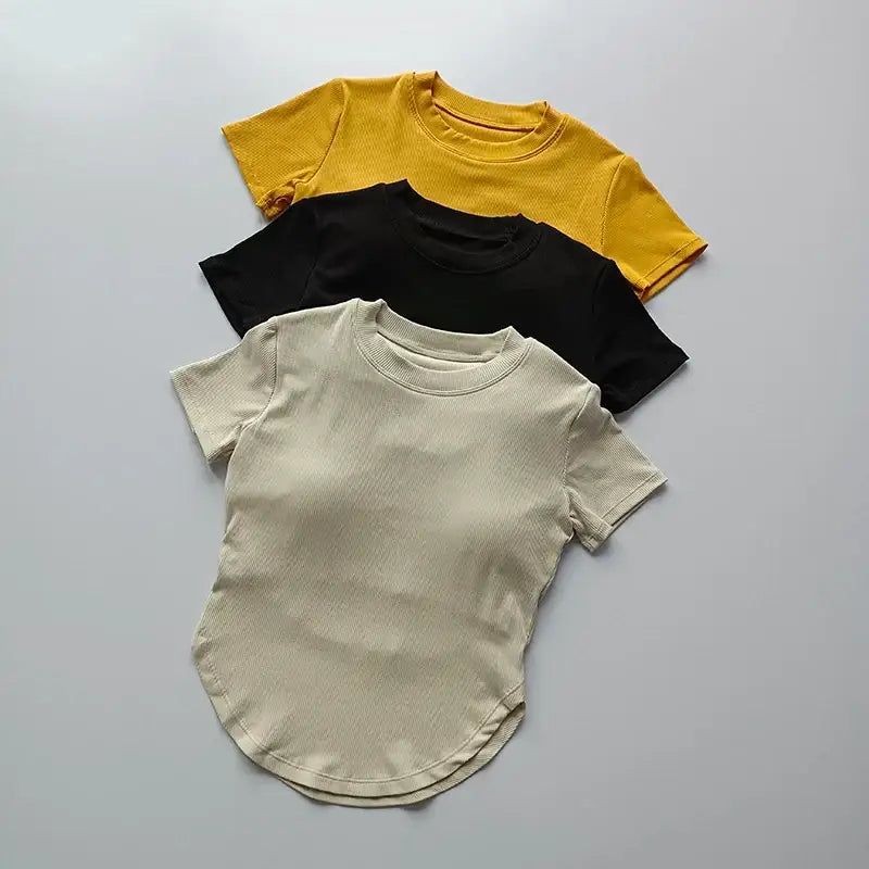 Ladies Fitness Crop Tops Various Colors - The Lady's Haven Boutique