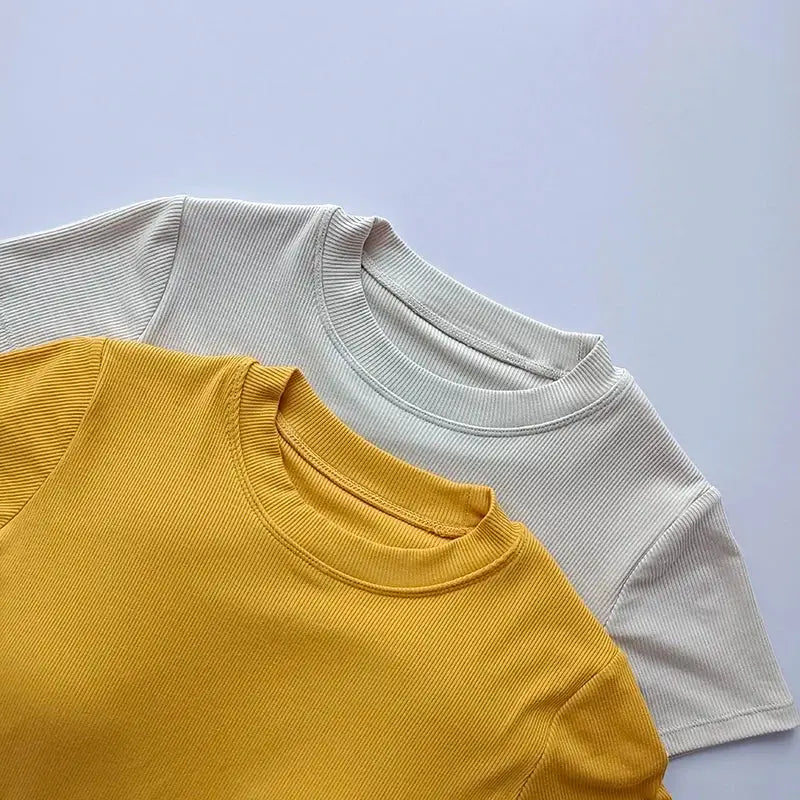 Ladies Fitness Crop Tops Various Colors - The Lady's Haven Boutique