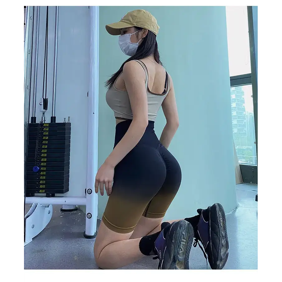 Ladies High Waist Running Yoga Shorts - The Lady's Haven Boutique