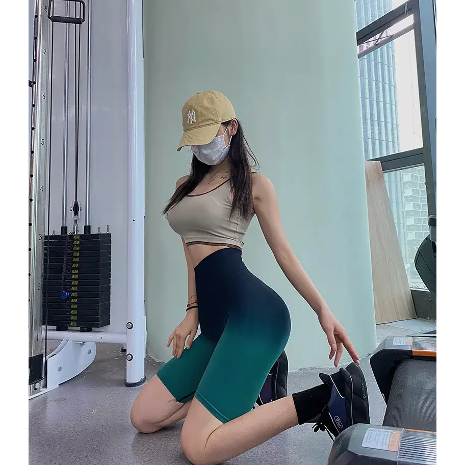 Ladies High Waist Running Yoga Shorts - The Lady's Haven Boutique