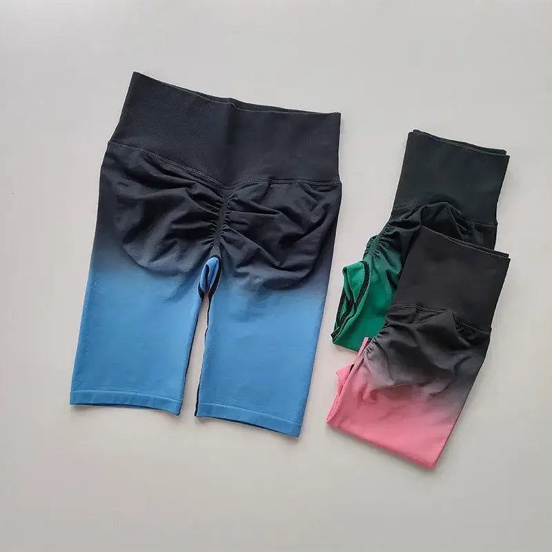 Ladies High Waist Running Yoga Shorts - The Lady's Haven Boutique