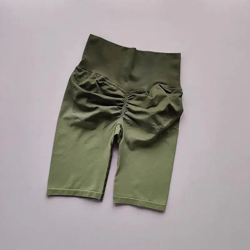 Ladies High Waist Running Yoga Shorts - The Lady's Haven Boutique