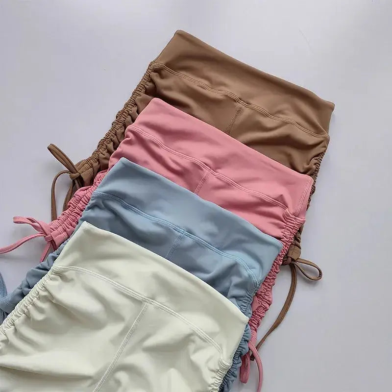 Ladies High Waist Workout Shorts Various Colors - The Lady's Haven Boutique