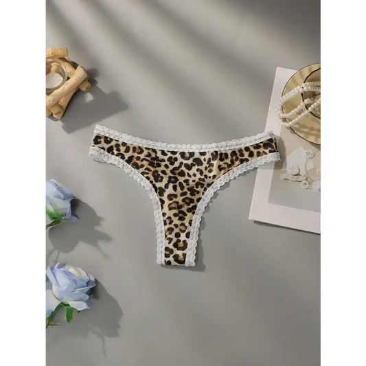 Ladies Leopard Print Lace Underwear - The Lady's Haven Boutique