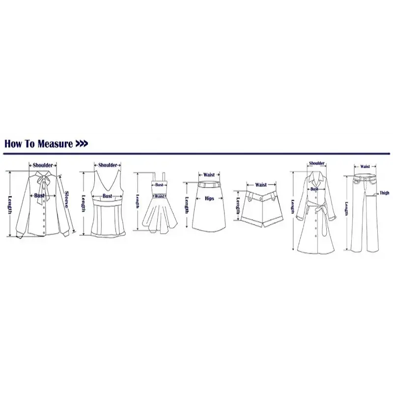 Measurement guide showing how to measure shoulder bust waist and length for long sleeve cardigan for ladies and other clothing items