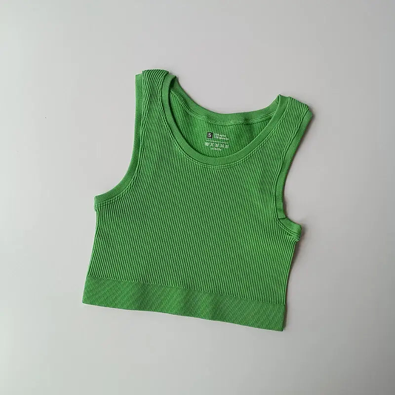 Ladies Seamless Yoga Vest Stylish Comfy - The Lady's Haven Boutique