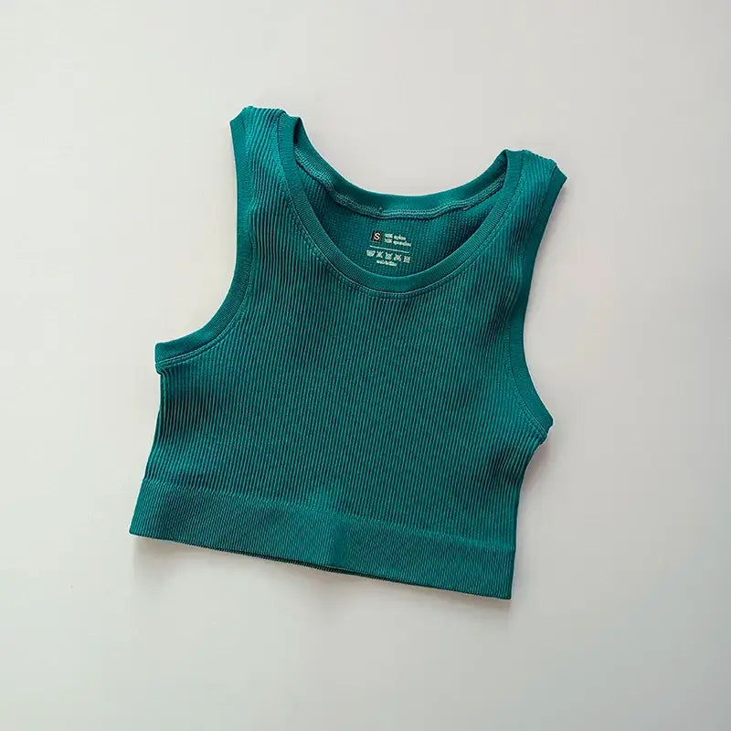 Ladies Seamless Yoga Vest Stylish Comfy - The Lady's Haven Boutique