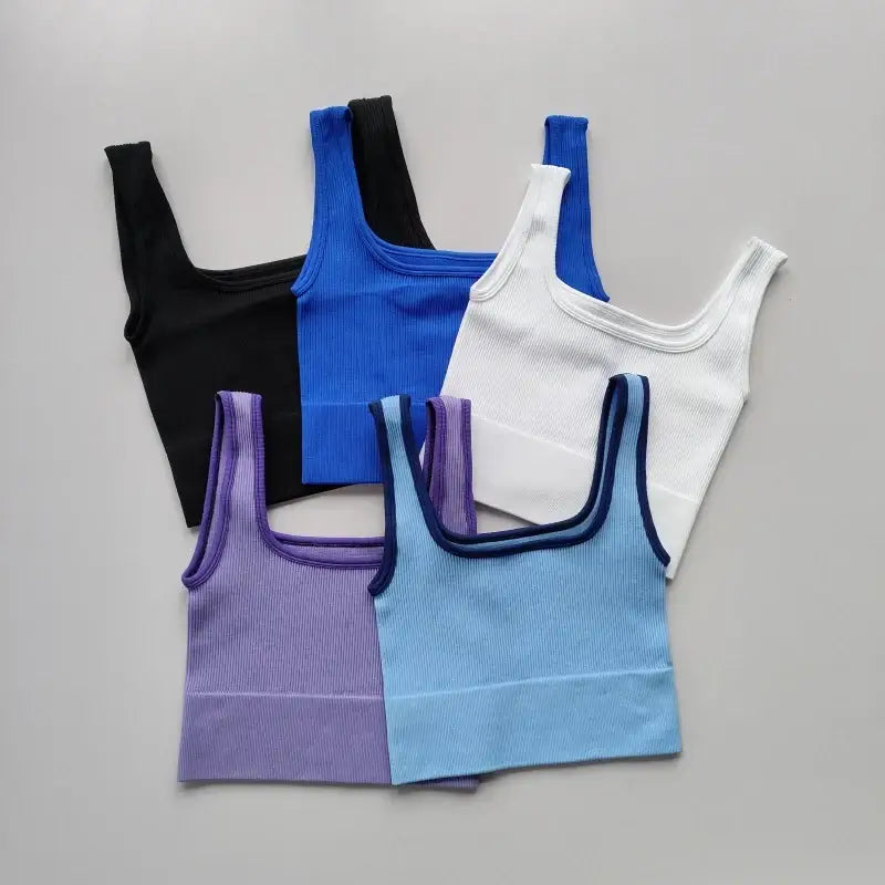 Ladies Seamless Yoga Vest Stylish Comfy - The Lady's Haven Boutique