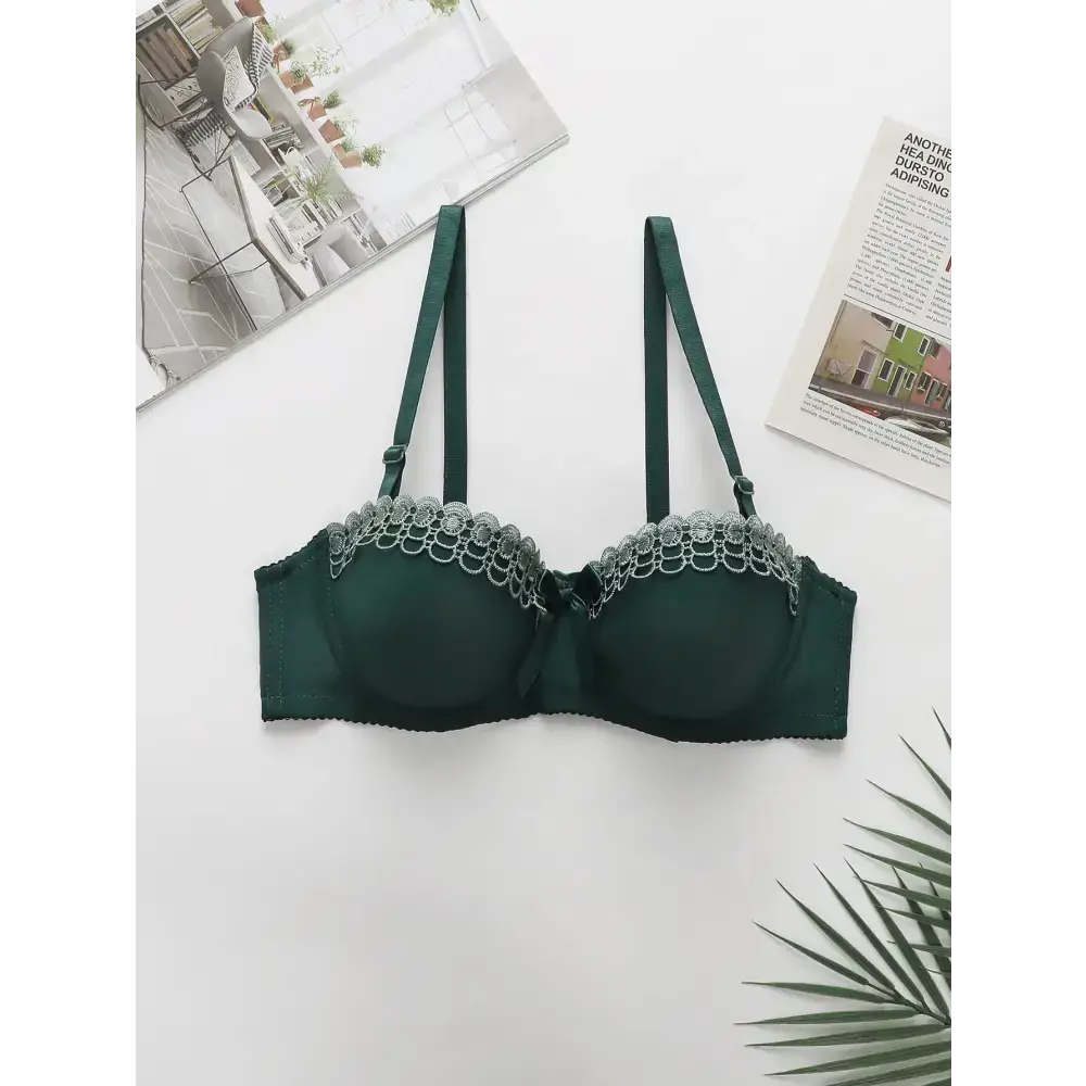 Ladies Sexy Embroidered Flower Bras - The Lady's Haven Boutique