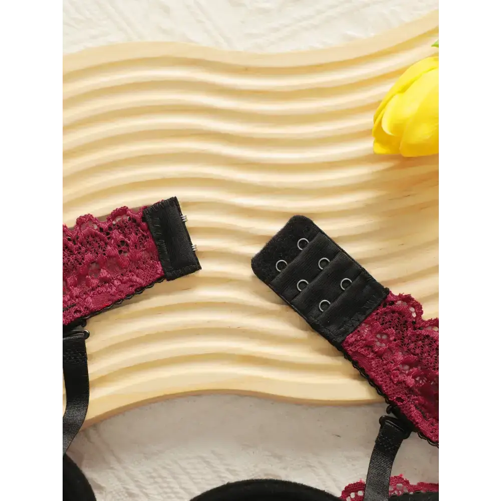 Ladies Sexy Embroidered Lace Lingerie Set - The Lady's Haven Boutique