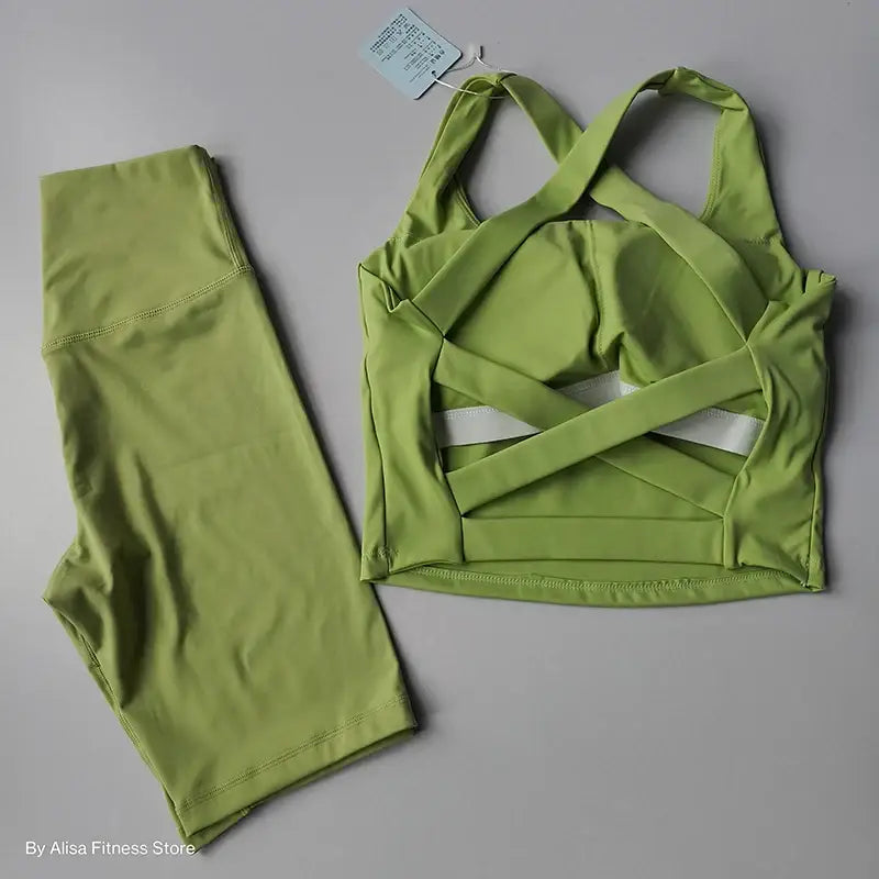 Ladies Sports Bra and Shorts Set Activewear - The Lady's Haven Boutique