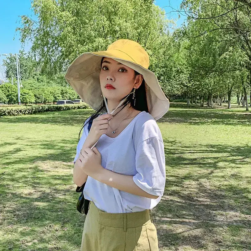 Ladies UPF 50 Wide Brim Sun Protection Hat - The Lady's Haven Boutique