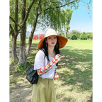 Fashionable UPF 50 sun protection hat with wide brim for effective sun safety outdoors