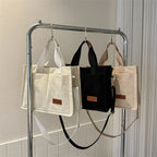 The Lady's Haven large capacity handbag collection in cream, black, and beige with versatile design
