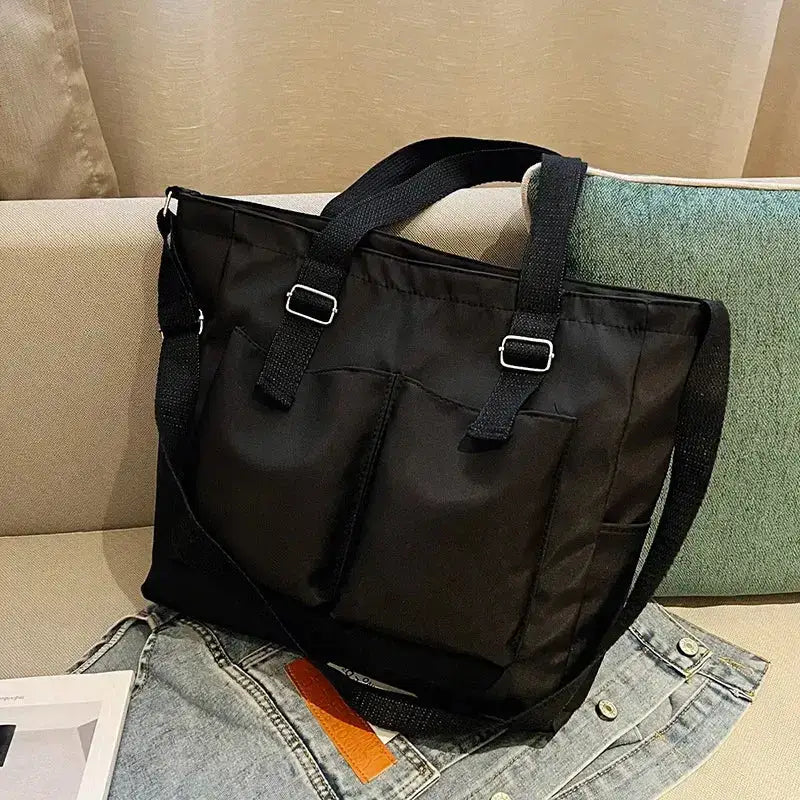 Large Capacity Shopper Handbag With Multiple Pockets - The Lady's Haven Boutique