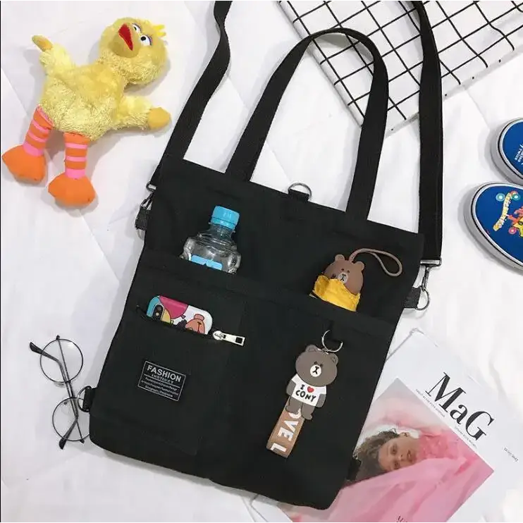 Large capacity tote bag for women featuring multiple pockets and stylish design for everyday use