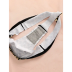 Inside view of leopard print thong underwear showing fabric and stitching details